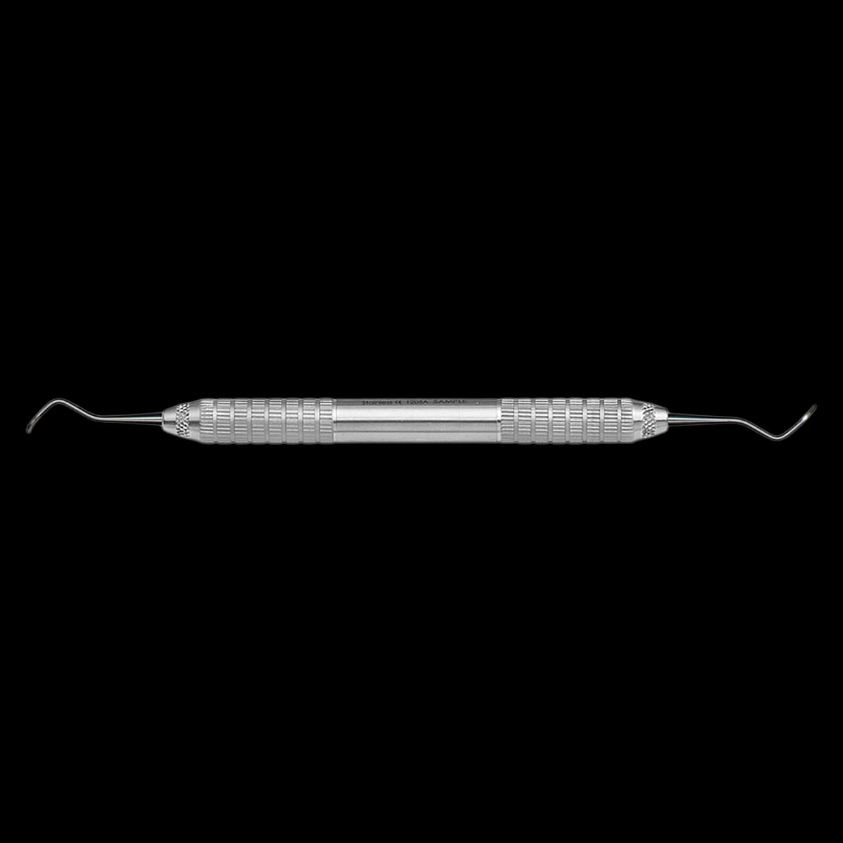 Henry Schein MaxiGrip McCall Curette Double End 17/18, 9.5 mm, Stainless Steel, Each