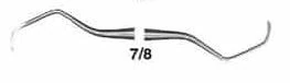 Henry Schein MaxiGrip Gracey Curette Double End 7/8, 9.5 mm, Stainless Steel, Each