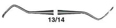 Henry Schein MaxiGrip Gracey Curette Double End 13/14, 9.5 mm, Stainless Steel, Each