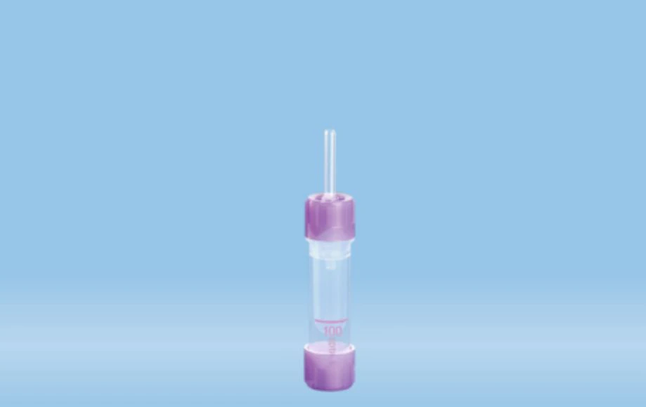 Sarstedt Microvette 100 µL Blood Collection Capillary Tube, K3 EDTA, Clear, Polypropylene, 100/Package