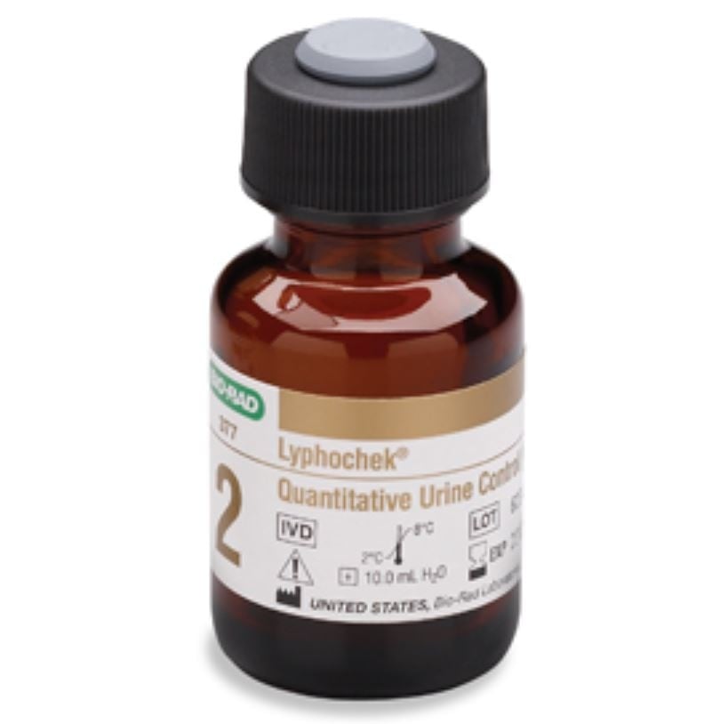 Lyphochek Urine Multi-Analyte Level 2 Control, 12 x 10 mL, Lyophilized