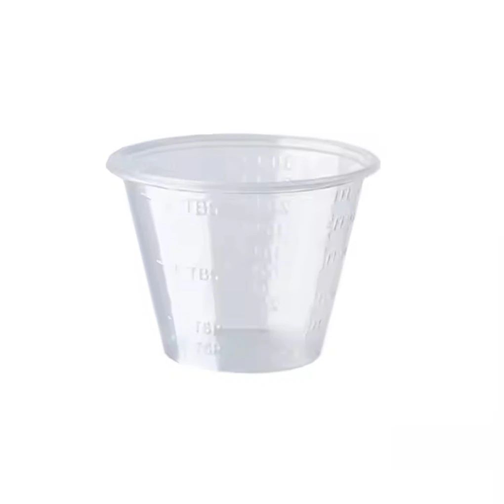 DeRoyal Medicine Cup, Disposable, Clear Plastic, 1 oz, Sterile, 100/Case
