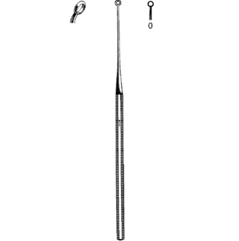 Sklar Buck Ear Curette, Blunt Angled, Stainless Steel, Reusable, Non-Sterile, Each