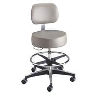Brewer Century Series Exam Stool, Black, 250 lb Capacity