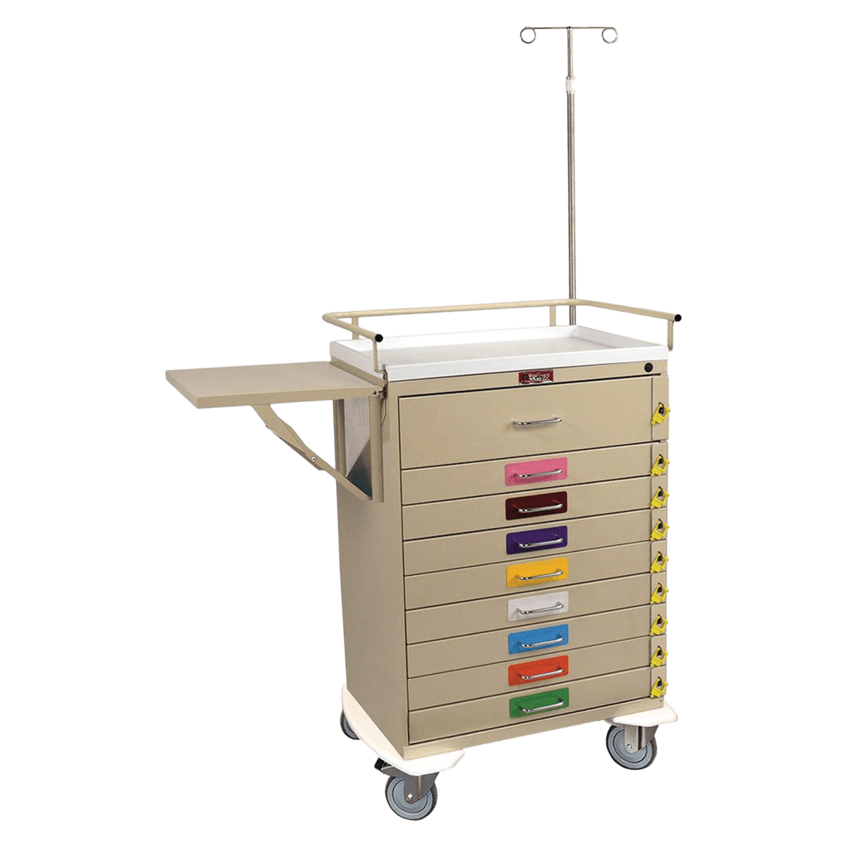 Harloff Manufacturing Emergency Cart, 9-Drawer
