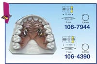 Leone Expansor Screws Medium, Stainless Steel Skeleton, 14 mm, Marking Arrows, 10/Package