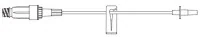 B. Braun Ultra Site Needleless IV Extension Set, 8" Male Luer Slip Connector, Removable Slide Clamp, 100/Case