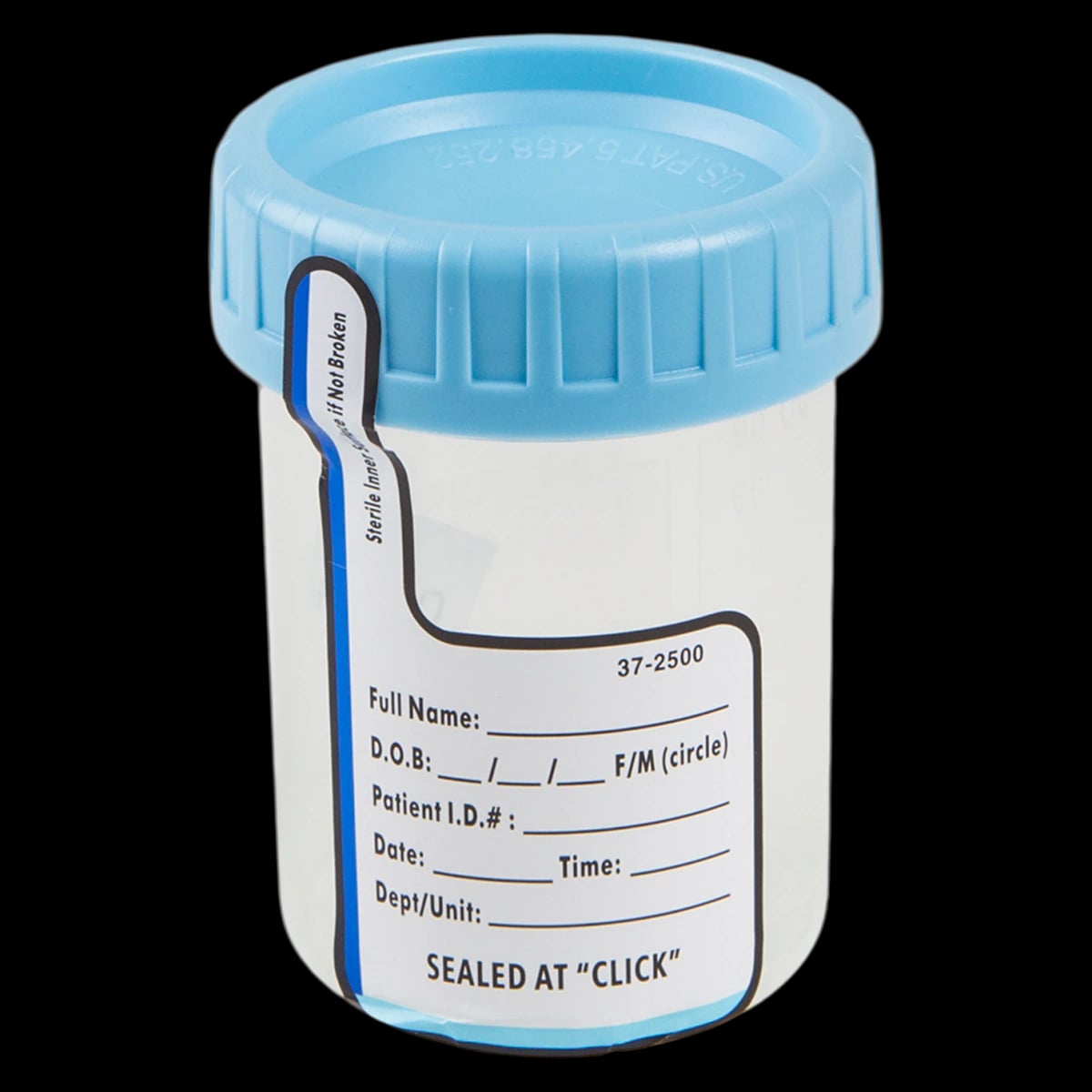 Medegen ClikSeal Specimen Container, 88.72 mL, 400/Case