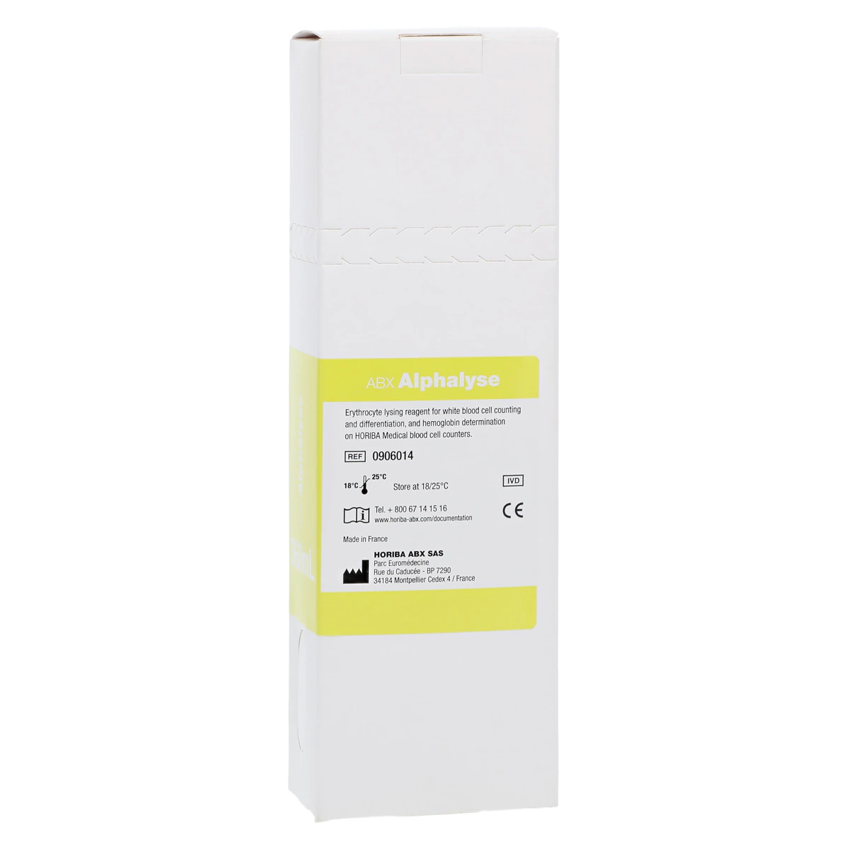 Horiba Medical ABX Alphalyse 360 Reagent, 360mL Bottle, for ABX/Micros 60 & Micros CRP 200