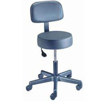 Brewer Value Plus Pneumatic Exam Stool, Azure Blue, 250 lb Capacity