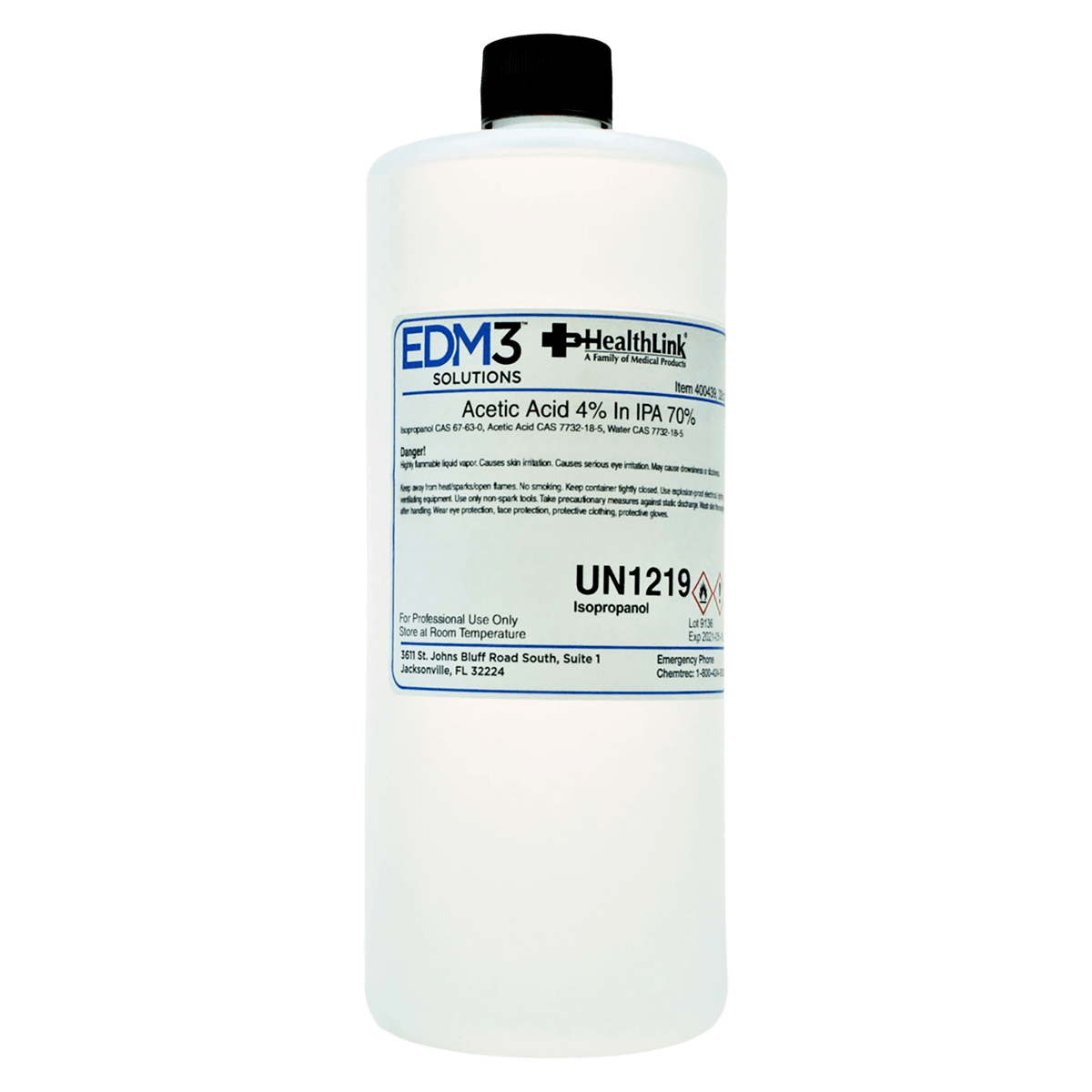 Acetic Acid 4% with 70% Ethanol Reagent, 32 oz