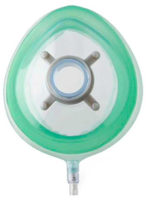 Medline Anesthesia Mask, Adult Size 7, Wide, with Inflation Valve, Latex-Free, 20/Case