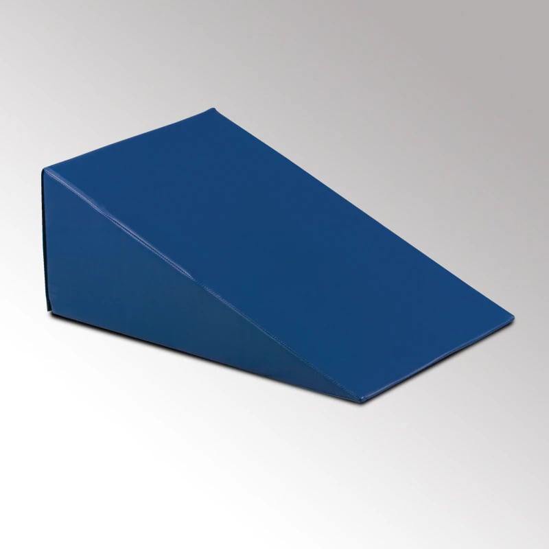 Clinton Industries Pillow Pos Positioning Wedge with Vinyl Cover, Blue, 32x20x12"
