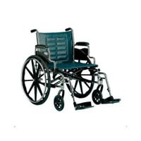 Invacare Tracer IV Transport Wheelchair with Desk Length Arms, 300 lb Capacity