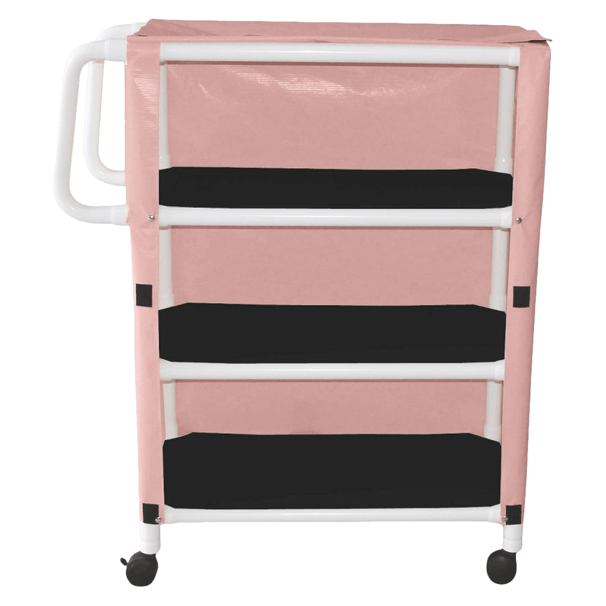 Medline Linen Cart, 33"L x 20"W x 51.25"H, Swivel Caster