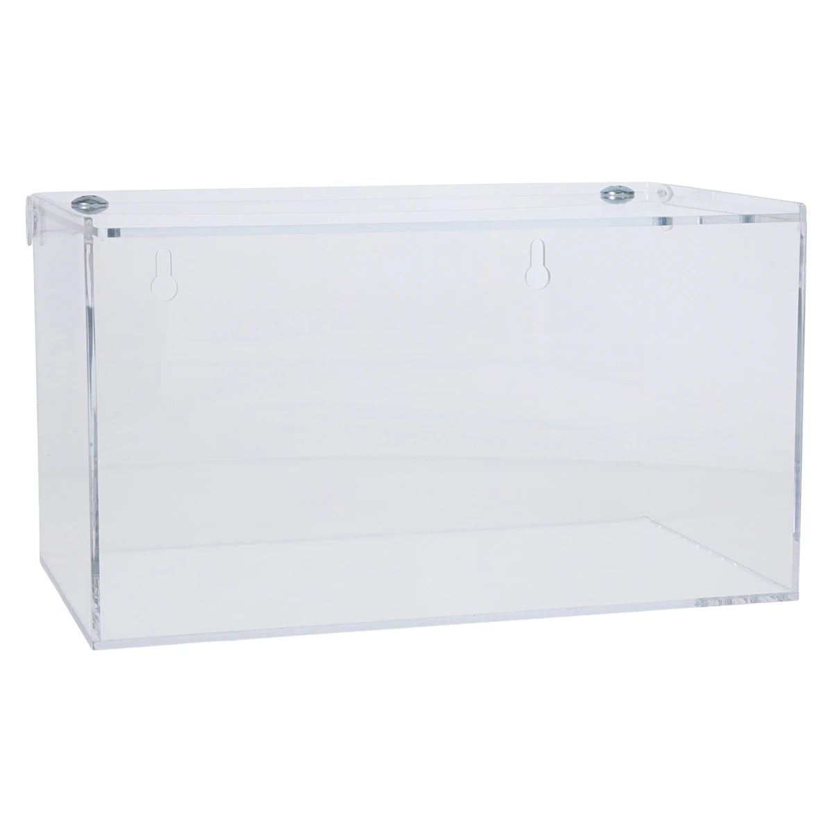 Unimed Clear Procedure Mask Dispenser, Wall-Mountable Acrylic Dispenser for Earloop Masks, 5.5"H x 10"W x 5.75"D