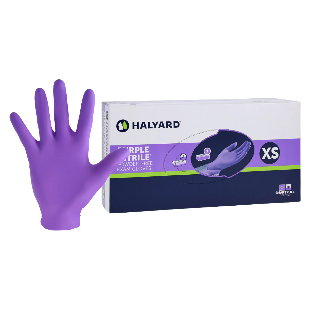 PURPLE NITRILE* Exam Gloves, Powder Free, Non-Sterile, X-Small, Purple, 100/Box