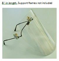 PRO-TEX® Face Shield Long 8" x 10", Clear, Disposable, 12/Box, DFS8