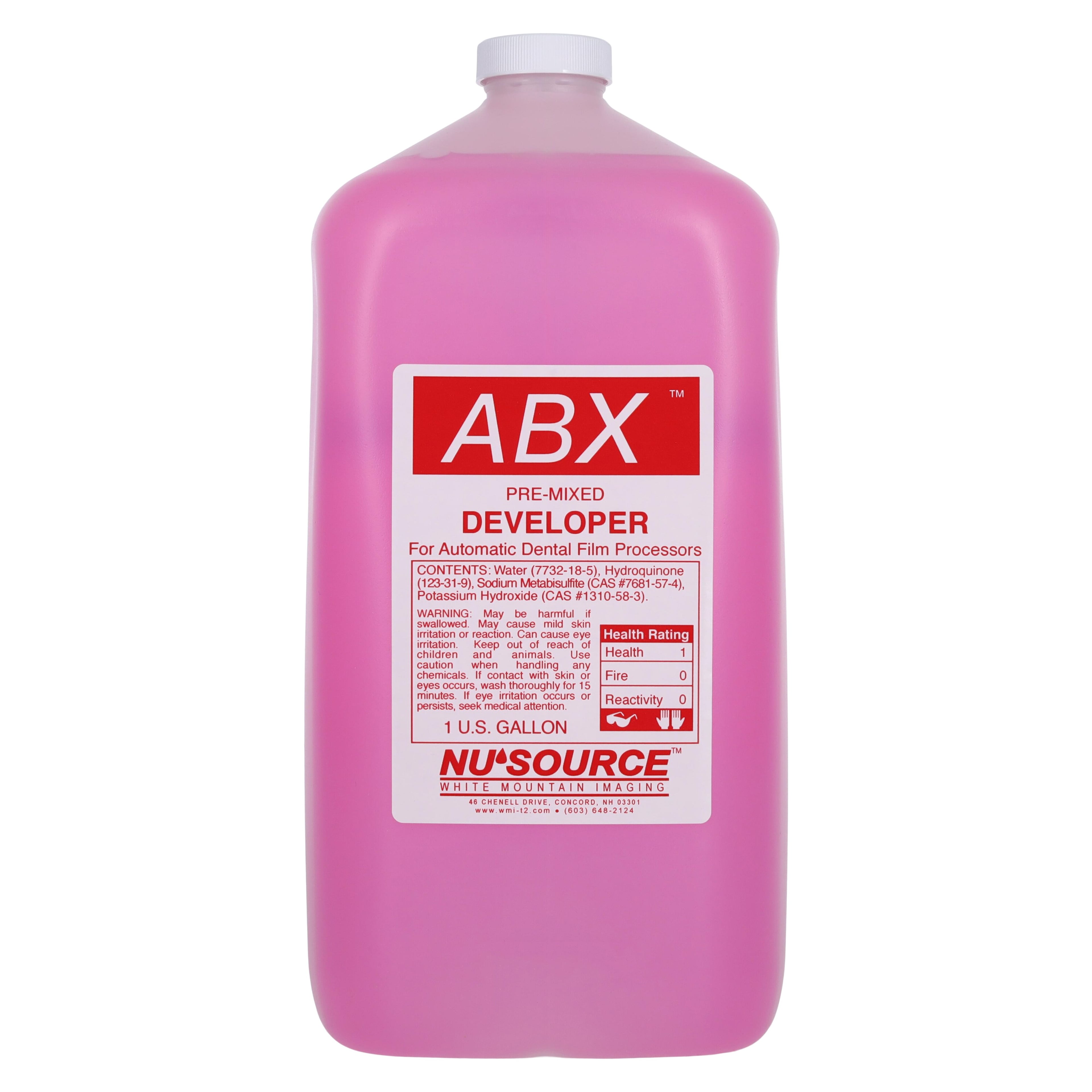 White Mountain Imaging ABX Automatic Developer Only, 1 Gallon, 4 Gallons/Case