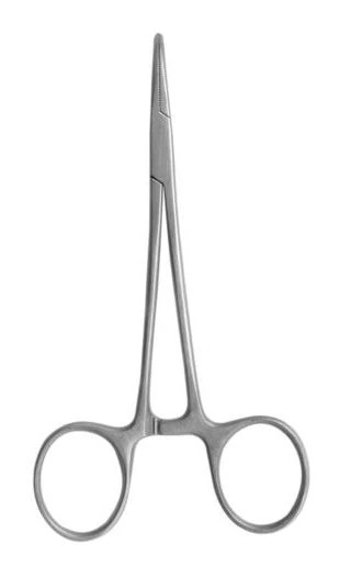 A. Titan Instruments Mosquito Hemostat, Curved, Serrated, 4.75 in, Stainless Steel, Each, 01KG3QD8WR4XR8E3MYN1YQ05XE