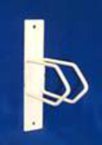 Sharps Compliance Wall Mount Bracket, White, Locking Metal, Fits 1/2/3 Gallon Containers, 1-1/2 x 5-1/4 x 8 in, with Hardware