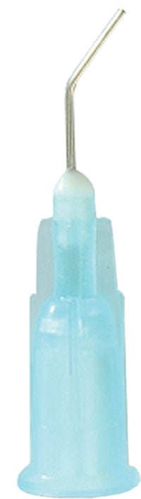 Vista Apex Pre-Bent Applicator Tips, 25 Gauge, Blue, 100/Pkg, 315325