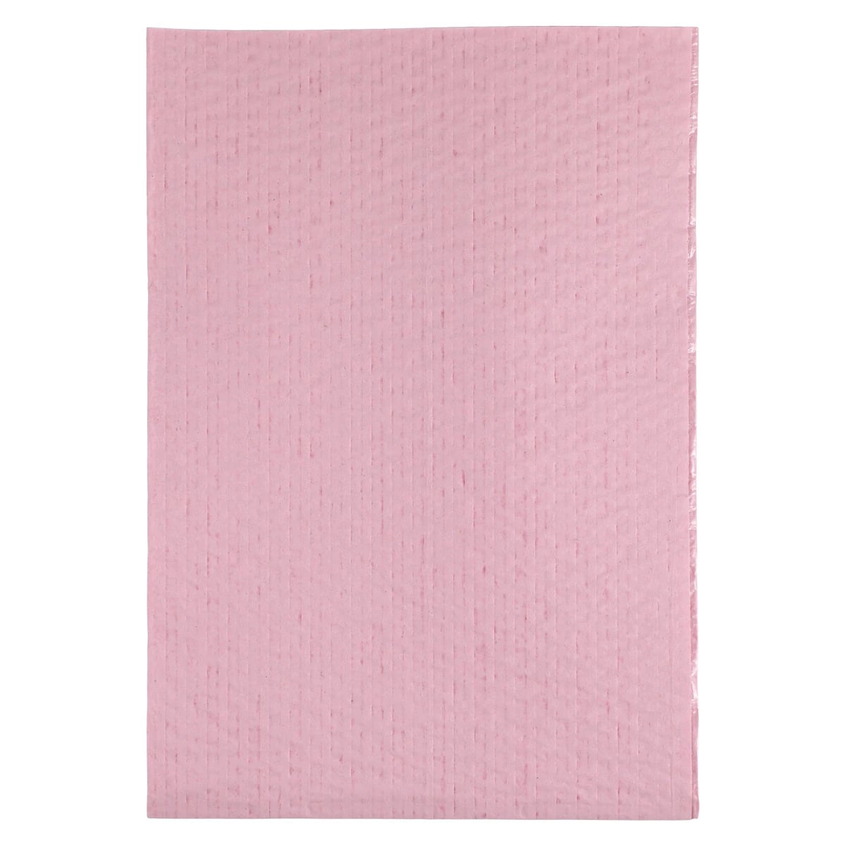 Crosstex Advantage Plus Patient Towels/Bibs, 3-Ply Tissue with 1-Ply Poly, Dusty Rose, 13" x 18", 500/Case, WPXADR