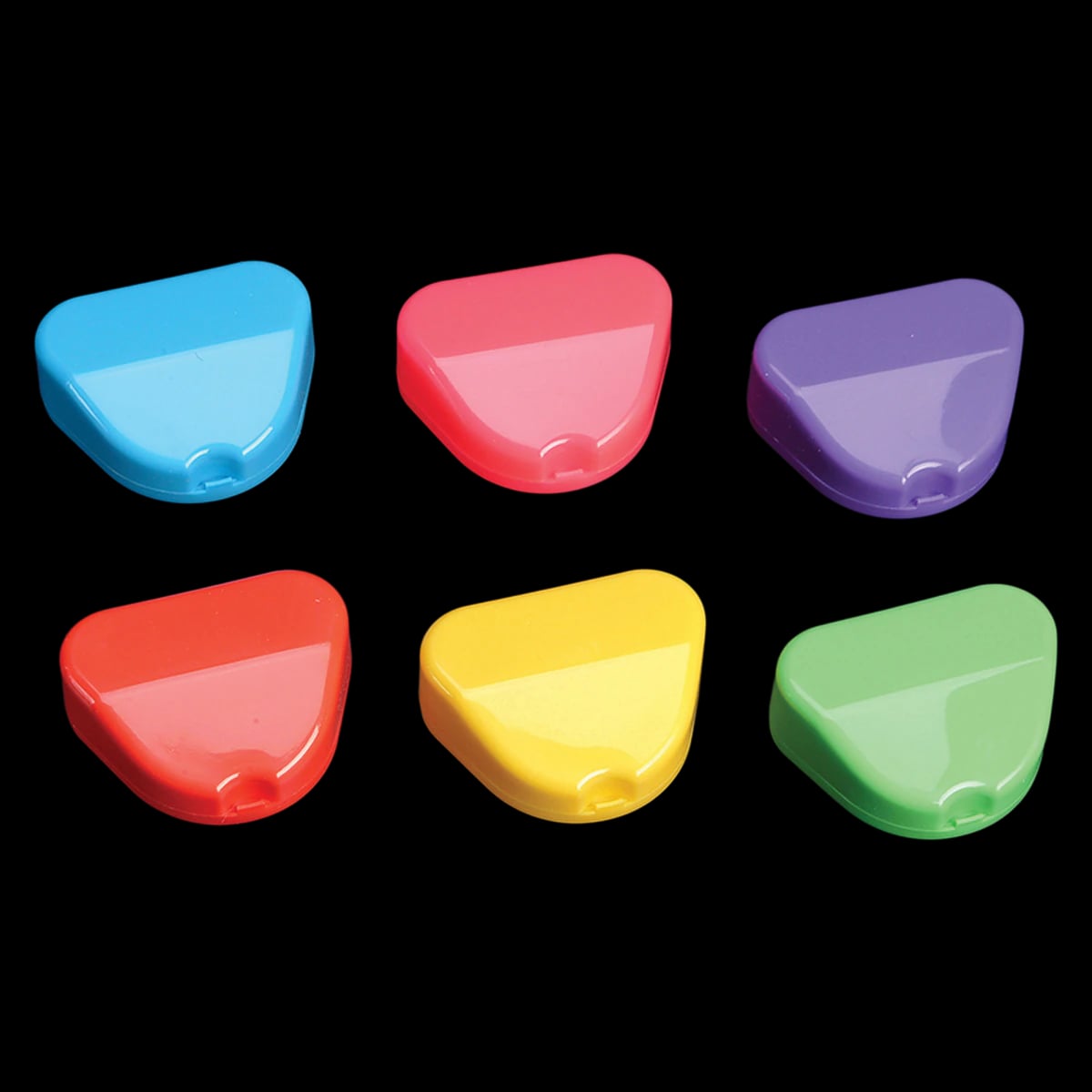 Plasdent Standard Retainer Box, Assorted Colors, 12/Box