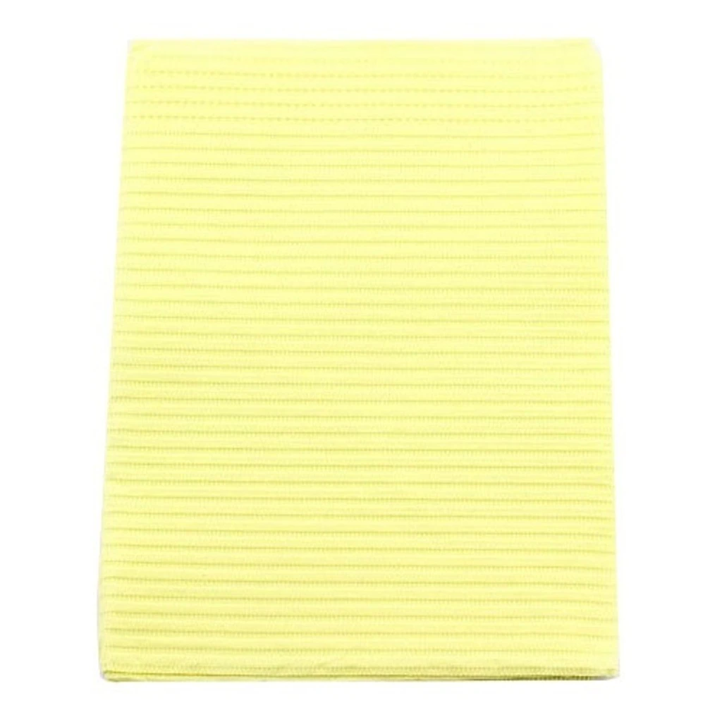 Crosstex Professional Regular 3-Ply Tissue Patient Bibs, 13" x 19", Yellow, 500/Case, WTXYE