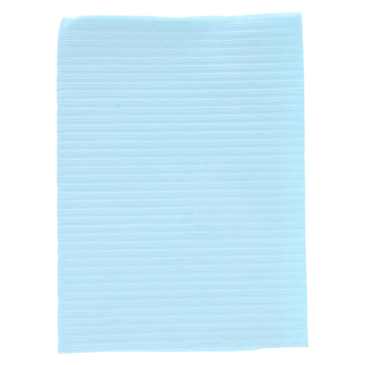 Sani-Tab Chain-Free Patient Towel Bibs, Econoback, 2-Ply Paper + 1-Ply Poly, 13" x 19", Blue, 400/Pkg, WEXBLT