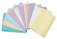 Crosstex Econoback Patient Bibs/Towels, 2-Ply Paper with Poly, 13" x 19" (33 x 48 cm), Peach, 500/Case, WEXPE
