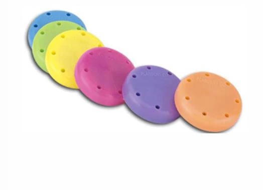 Plasdent Magnetic Bur Block, 7-Hole, Small Round, Neon Purple, 1/Pk, 400BSS-10