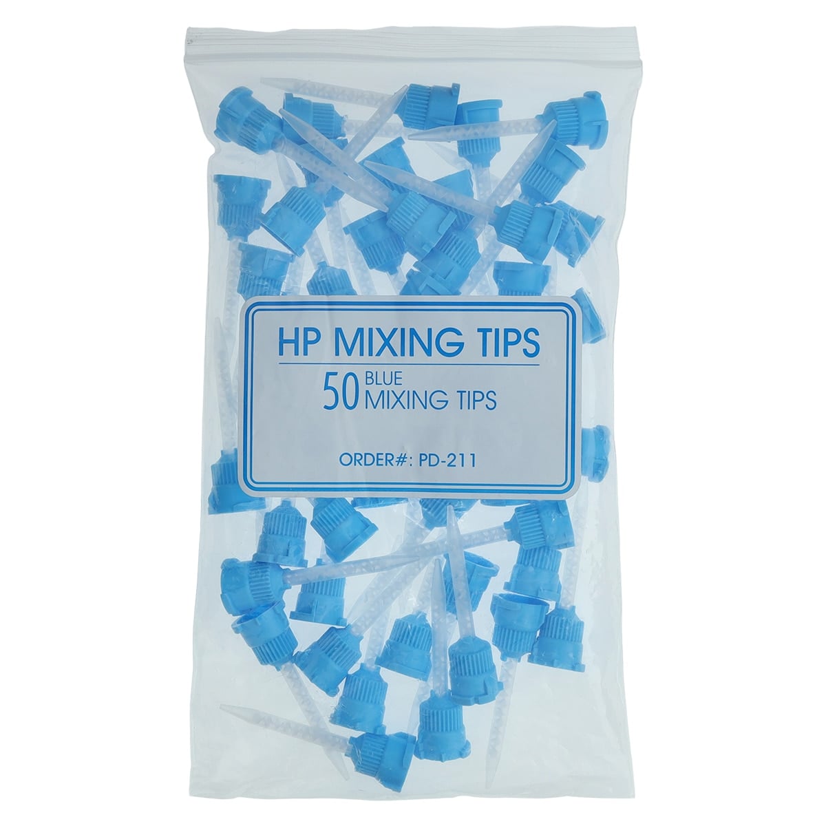 C&B Prompt Mixing Tips, Blue, 50/Bag