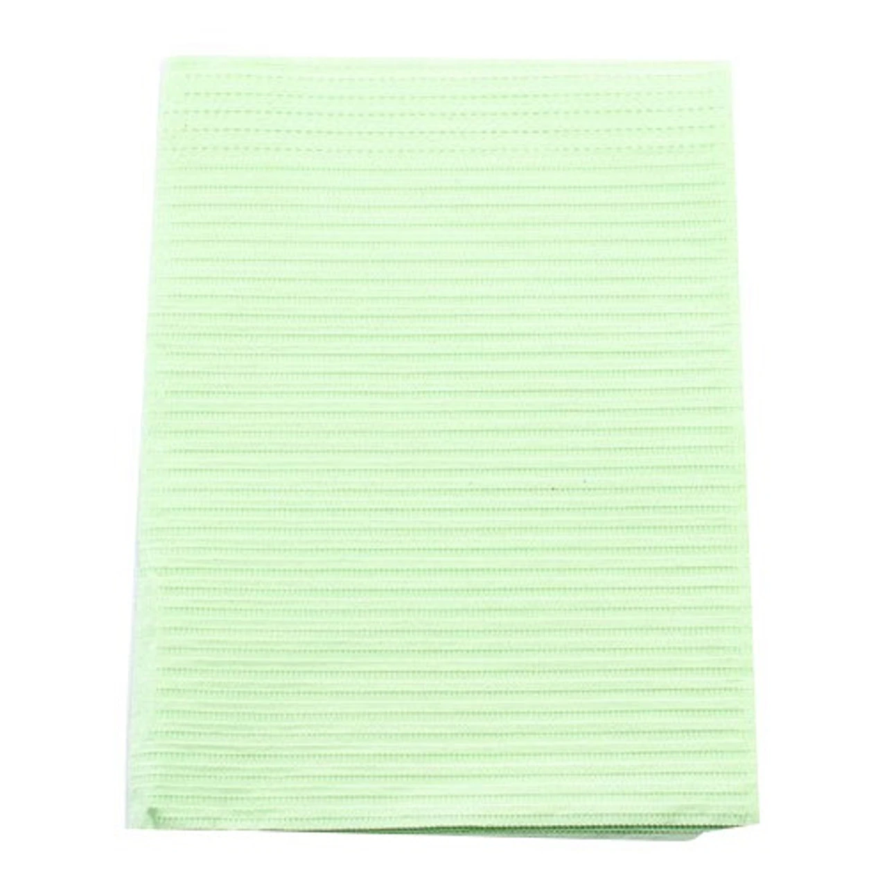 Crosstex Professional Regular Patient Towels, 3-Ply Tissue, 19" x 13", Green, Horizontal Emboss, 500/Case, WTXGR