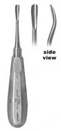 #300 Angled Cameron Large Molar Elevator, 15.5cm, German Stainless Steel, A. Titan Instruments