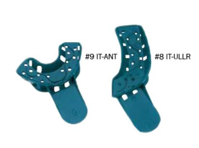 Plasdent Excellent Disposable Impression Trays, #8 Upper Left/Lower Right, Perforated, Teal, 12/Bag, IT-ULLR