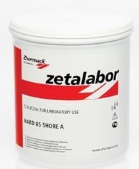 Zhermack Zetalabor C-Silicone Laboratory Putty, Regular Type, Gray, 5 kg Tub, C400811