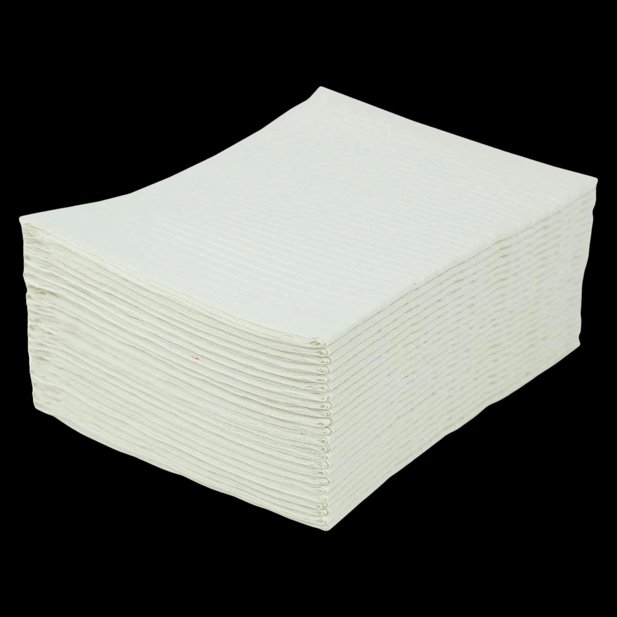 Crosstex Polygard® Patient Towels/Bibs, 3-Ply Tissue with 1-Ply Poly, Horizontal Embossed, 19" x 16", White, 500/Case