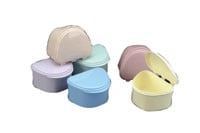 Plasdent Classic Denture Bath Boxes, Assorted Colors, 12/Pack, 200BTH-A