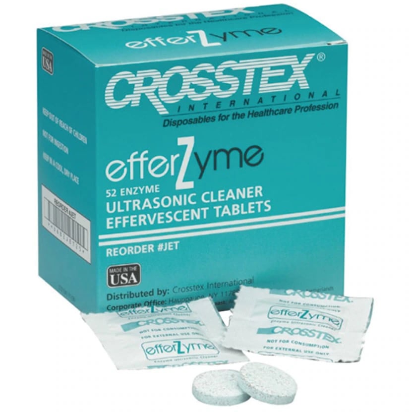 EfferZyme Enzymatic Effervescent Cleaning Tablets, Spearmint, 52/Box, JET