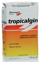 Zhermack Tropicalgin Three-Phase Chromatic Color-Changing Alginate, Fast Set, Mango, 1 lb (453 g) Bag, C302240