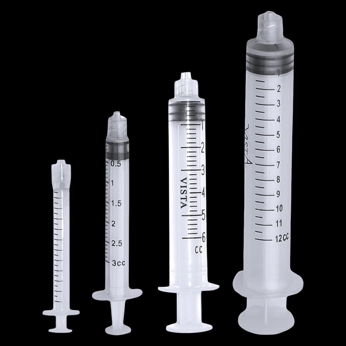 Vista Apex Appli-Vac Luer Lock Syringe, 3cc, 100/Box, 316030