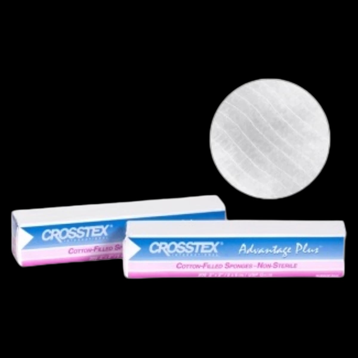 Crosstex Advantage Plus Cotton Filled Exodontia Gauze Sponges, 2" x 2", Non-Sterile, 4-Ply, 5000/Case, ENACC