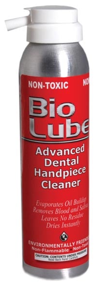 Bio Lube Advanced Handpiece Cleaner, 7 oz Aerosol Can, Bio-C-12