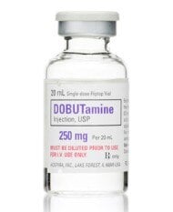Dobutamine HCl Injection 12.5 mg/mL, Single-Dose Vial, 20 mL, Pfizer