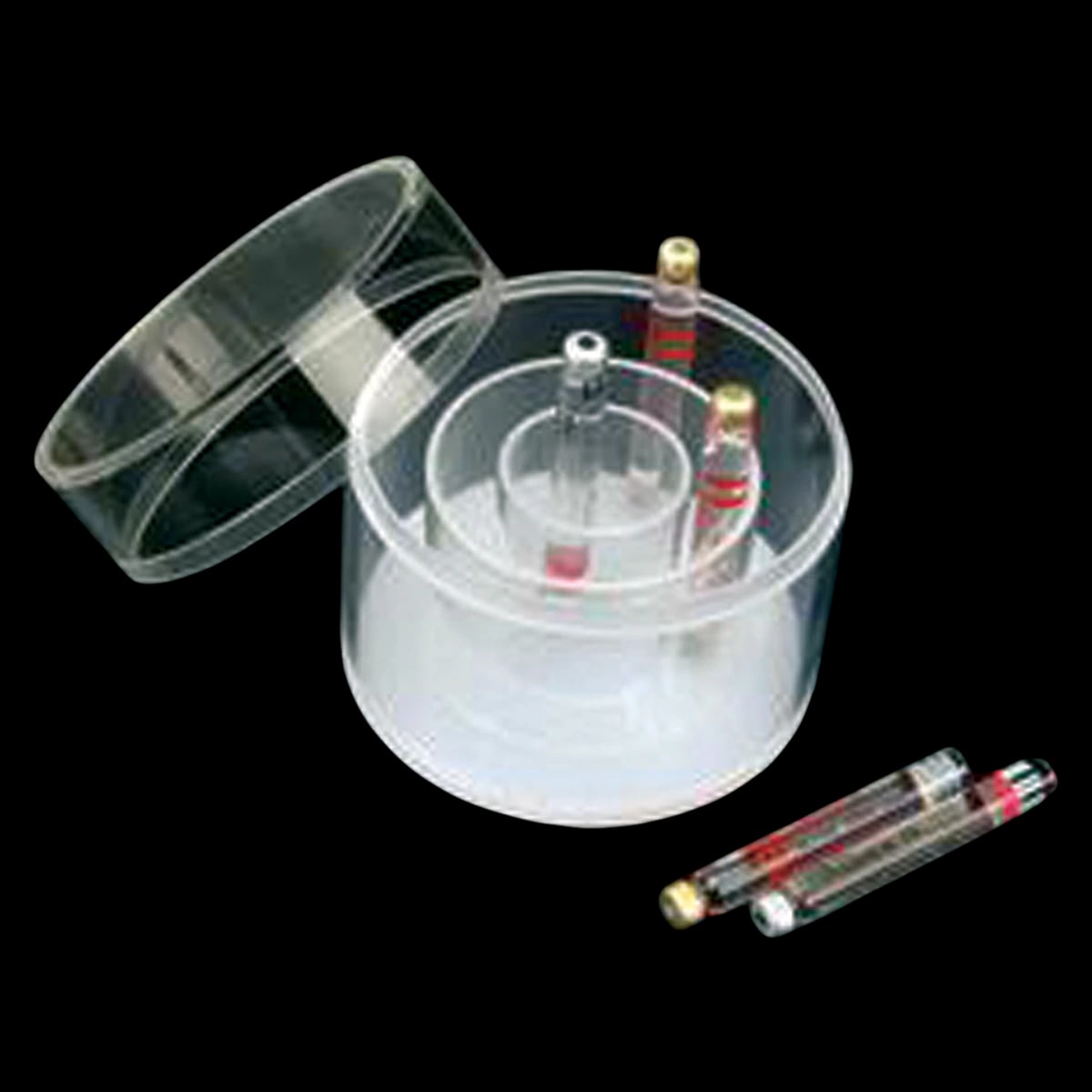 Plasdent Anesthetic Cartridge Dispenser/Holder, Clear Acrylic, Holds 50 x 1.8 mL Cartridges, 3.5" Diameter, Model 1410