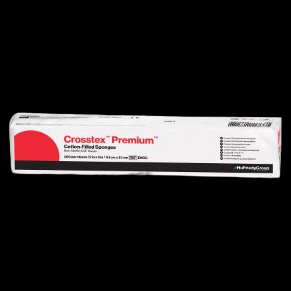 Crosstex Premium Cotton-Filled Exodontia Sponges, 4" x 4", Non-Sterile, 2000/Case, ENCC4