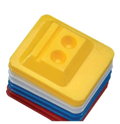 Bondwell Disposable Mixing Wells, 2-Well, Assorted Colors (White, Blue, Yellow, Red), 200/Box, 900MW-2A