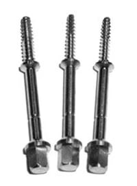 A.Titan Easy X-Trac Extraction Screws, Self-Cutting, 33 mm Length, 1.75 mm Diameter, 3/Pkg