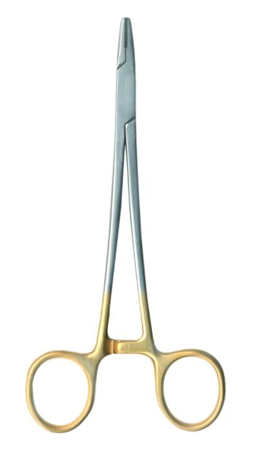 A. Titan Instruments Mayo-Hegar Carbide Needle Holder, 6-1/4", 1/Pk, M6